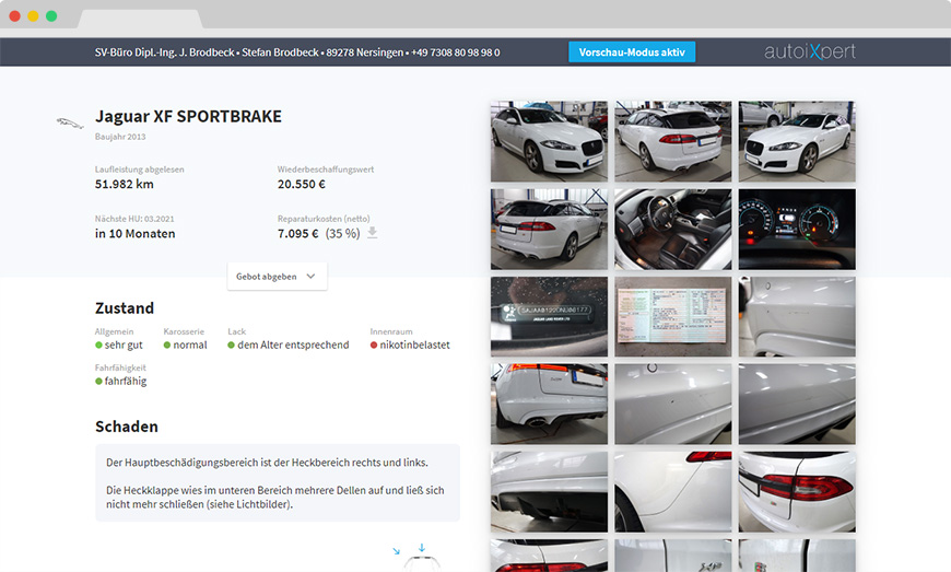 Screenshot Lokaler Restwertverteiler